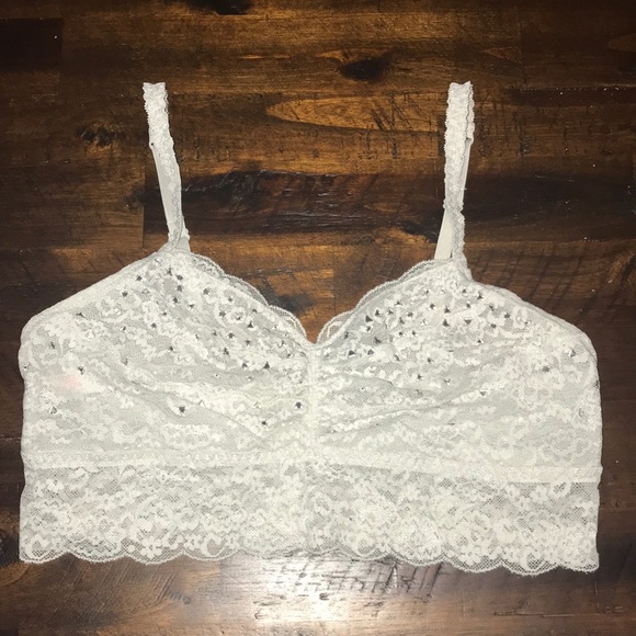 Victoria Secret White, bralette with rhinestone - Picture 2 of 2